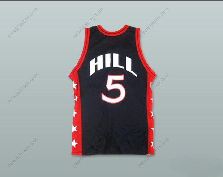 CUSTOM ANY Name Number 1996 GRANT HILL 5 USA TEAM AWAY BASKETBALL JERSEY Top Stitched S-6XL