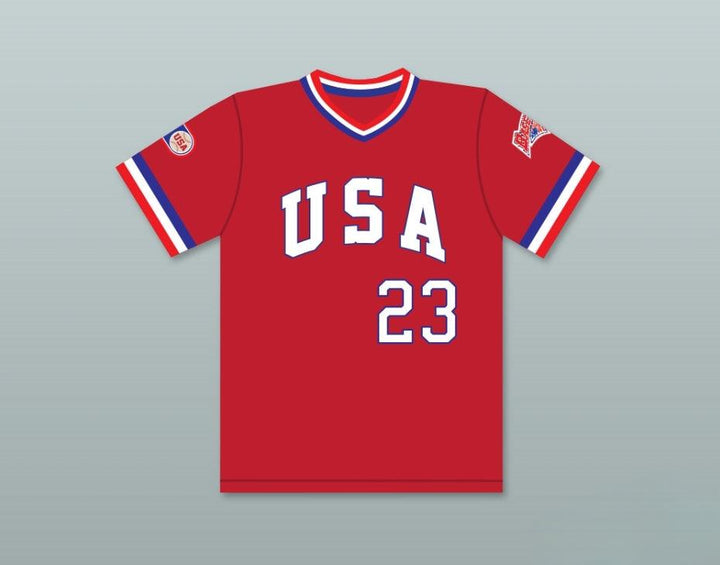 Custom Any Name Number WILL CLARK 23 1984 USA TEAM RED BASEBALL JERSEY Top Stitched S-6XL