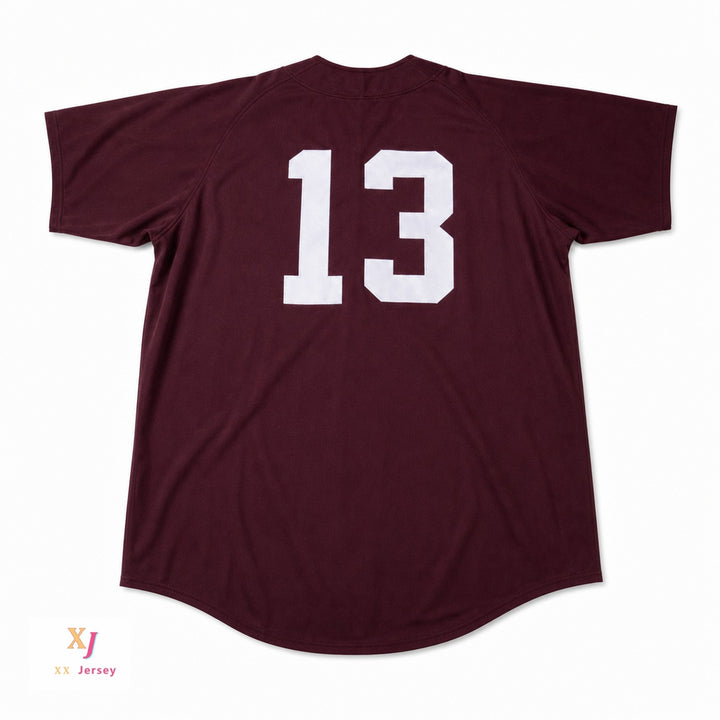 Custom Any Name Number DEREK JETER CENTRAL HIGH SCHOOL MAROON GIANTS BASEBALL JERSEY Top Stitched S-6XL