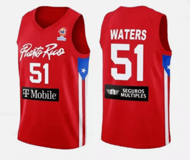 Custom Any Name Number Puerto Rico #10 Alvarado Basketball Jersey #51 Waters Clavell Sewn Stitched S-6XL