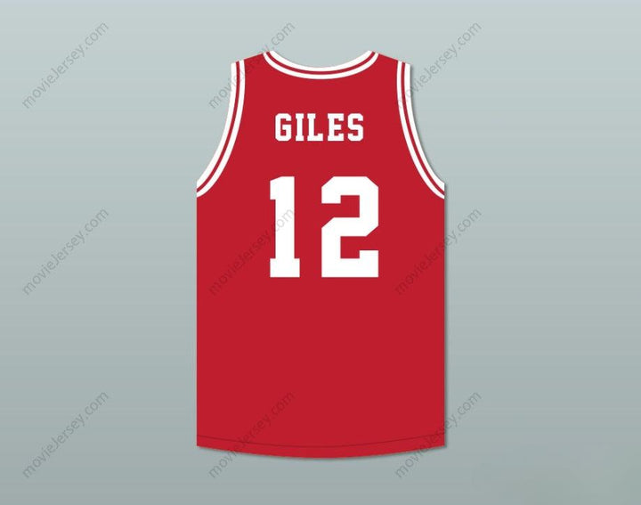 CUSTOM ANY Name Number RAPPER CAMERON GILES 12 NAVARRO  RED BASKETBALL JERSEY Top Stitched S-6XL