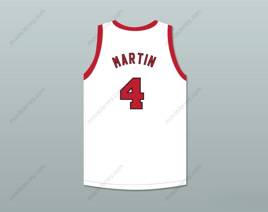 CUSTOM ANY Name Number DINO MARTIN 4 PROVIDENCE STEAMROLLERS WHITE BASKETBALL JERSEY 4 Top Stitched S-6XL