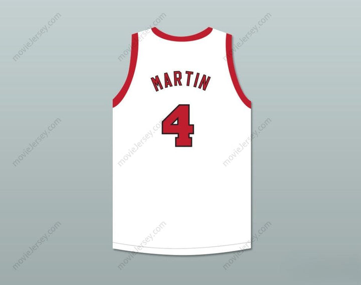 CUSTOM ANY Name Number DINO MARTIN 4 PROVIDENCE STEAMROLLERS WHITE BASKETBALL JERSEY 4 Top Stitched S-6XL