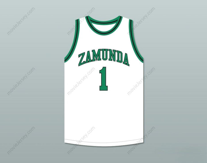 CUSTOM ANY Name Number PRINCE AKEEM JOFFER 1 FICTIONAL AFRICAN COUNTRY WHITE BASKETBALL JERSEY Top Stitched S-6XL