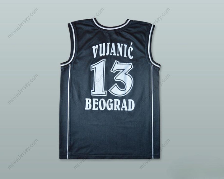 CUSTOM ANY Name Number MILOS VUJANIC 13 KK PARTIZAN BELGRADE BASKETBALL JERSEY Top Stitched S-6XL