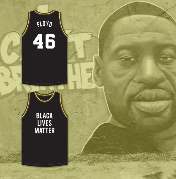 CUSTOM ANY Name Number GEORGE FLOYD 46 BLACK LIVES MATTER BASKETBALL JERSEY Top Stitched S-6XL