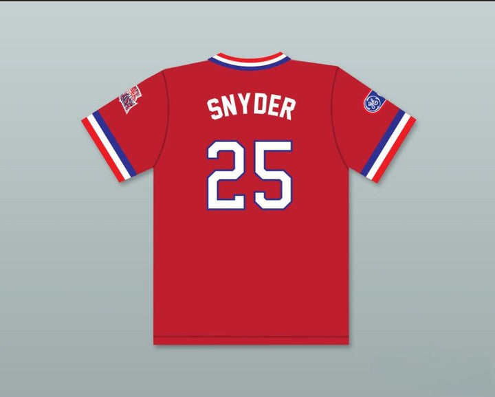 Custom Any Name Number CORY SNYDER 25 1984 USA TEAM RED BASEBALL JERSEY Top Stitched S-6XL