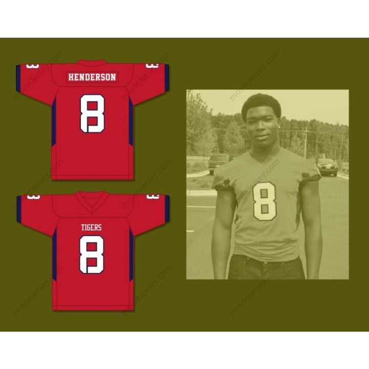 CUSTOM ANY Name Number DARRELL HENDERSON 8 SOUTH PANOLA HIGH SCHOOL TIGERS Football Jersey Top Stitched S-6XL