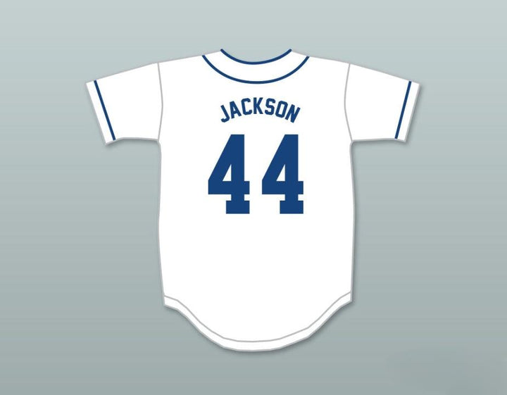 Custom Any Name Number REGGIE JACKSON 44 CHELTENHAM HIGH SCHOOL PANTHERS WHITE BASEBALL JERSEY 2 Top Stitched S-6XL