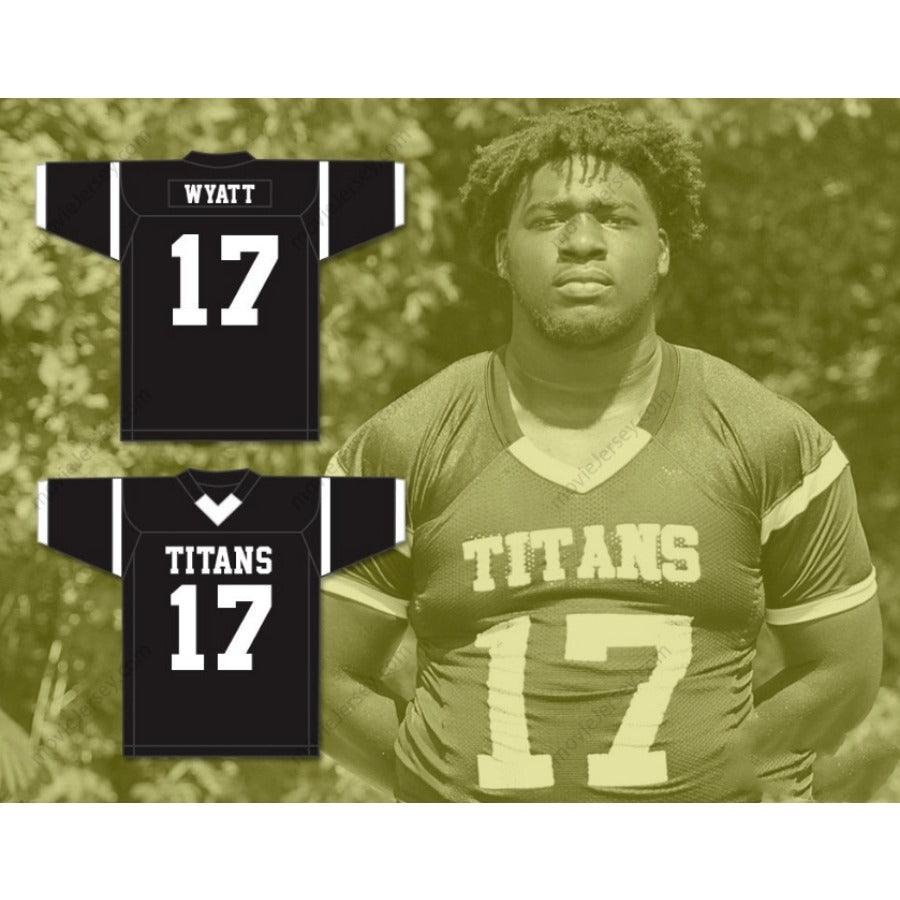 CUSTOM ANY Name Number DEVONTE WYATT 17 TOWERS HIGH SCHOOL TITANS Football Jersey Top Stitched S-6XL