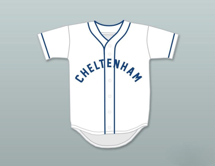 Custom Any Name Number REGGIE JACKSON 9 CHELTENHAM HIGH SCHOOL PANTHERS WHITE BASEBALL JERSEY 2 Top Stitched S-6XL