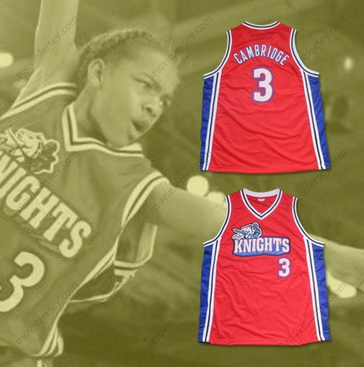 CUSTOM ANY Name Number LIL' BOW WOW CALVIN CAMBRIDGE 3 KNIGHTS RED BASKETBALL JERSEY LIKE MIKE Top Stitched S-6XL