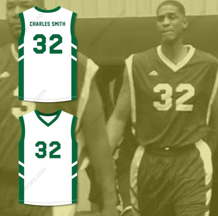 CUSTOM ANY Name Number CHARLES SMITH 32 WHITE BASKETBALL JERSEY DENNIS RODMAN'S BIG BANG IN PYONGYANG Top Stitched S-6XL