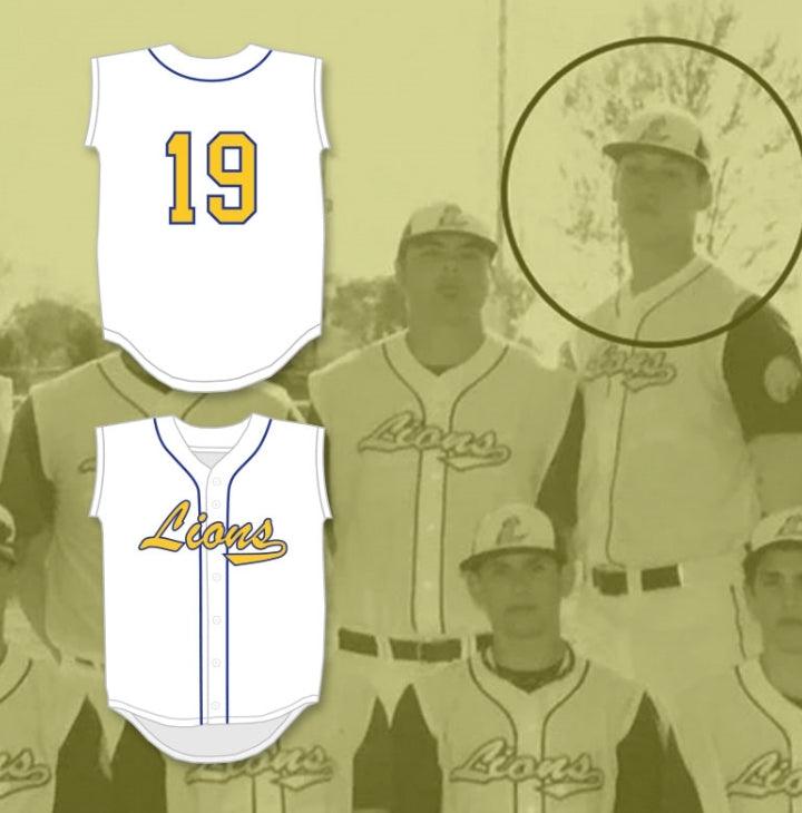 Custom Any Name Number AARON JUDGE 19 LINDEN HIGH SCHOOL LIONS WHITE BASEBALL JERSEY 1 Top Stitched S-6XL
