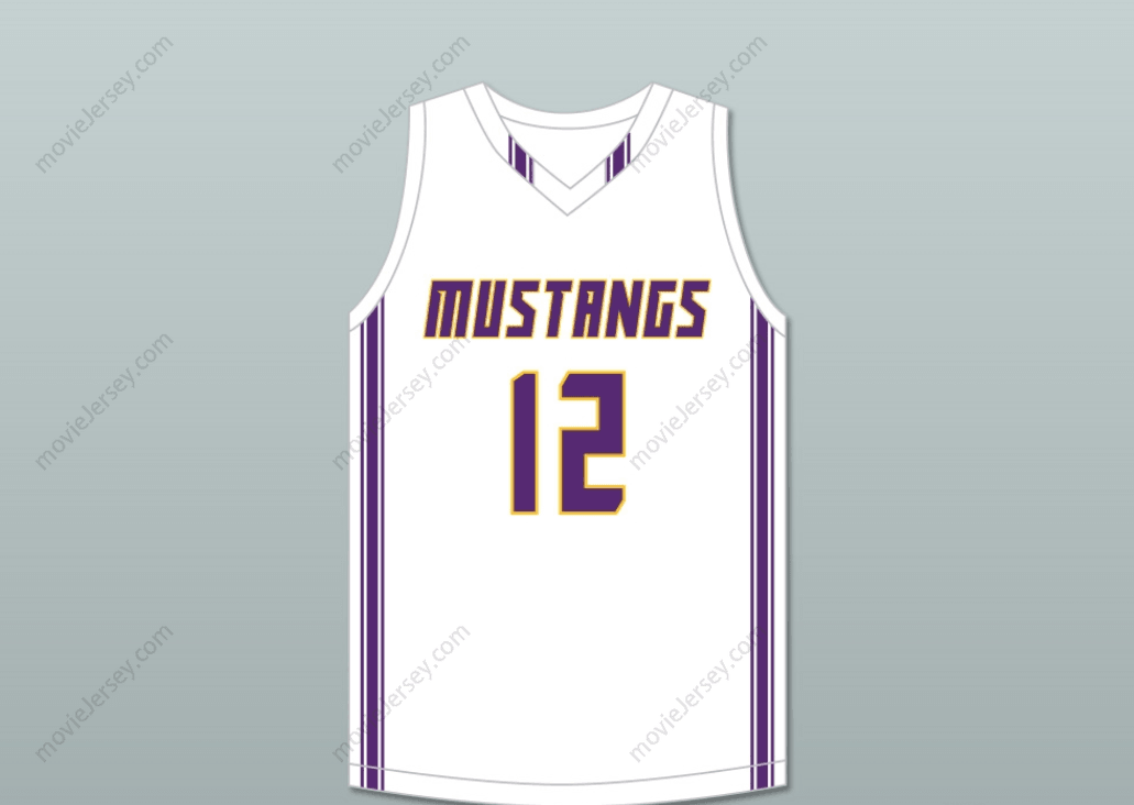 Custom Any Name Max Christie 12 Rolling Meadows High School Mustangs White Basketball Jersey 2 Top Stitched S-6XL