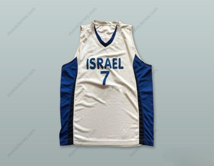 CUSTOM ANY Name Number GAL MEKEL 7 ISRAEL WHITE BASKETBALL JERSEY Top Stitched S-6XL