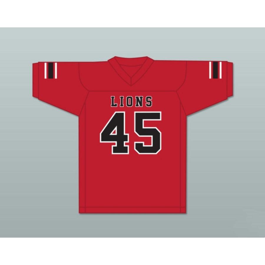 CUSTOM ANY Name Number CALEB GRANT 45 EMCC LIONS FOOTBALL JERSEY INCLUDES PATCHES Top Stitched S-6XL
