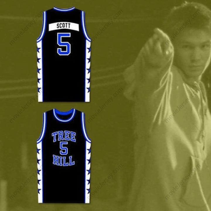 CUSTOM ANY Name Number LUCAS SCOTT ONE TREE HILL RAVENS BLACK BASKETBALL JERSEY ANY NUMBER OR PLAYER Top Stitched S-6XL