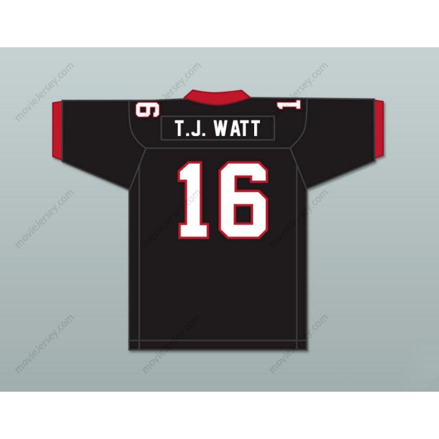 CUSTOM ANY Name Number TJ WATT 16 PEWAUKEE HIGH SCHOOL PIRATES Football Jersey Top Stitched S-6XL