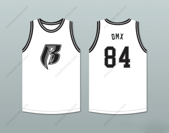 CUSTOM ANY Name Number DMX 84 ROUGH RYDERS WHITE BASKETBALL JERSEY 5 Top Stitched S-6XL