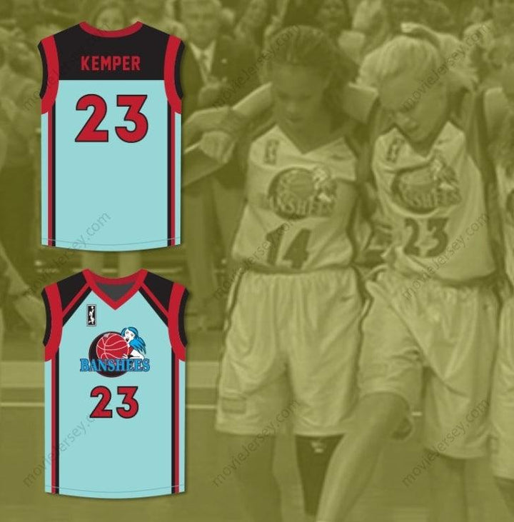 CUSTOM ANY Name Number ANGIE COSSEY NATALIE KEMPER 23 CHARLOTTE BANSHEES HOME BASKETBALL JERSEY WITH WUBA PATCH JUWANNA MANN Top Stitched S-6XL