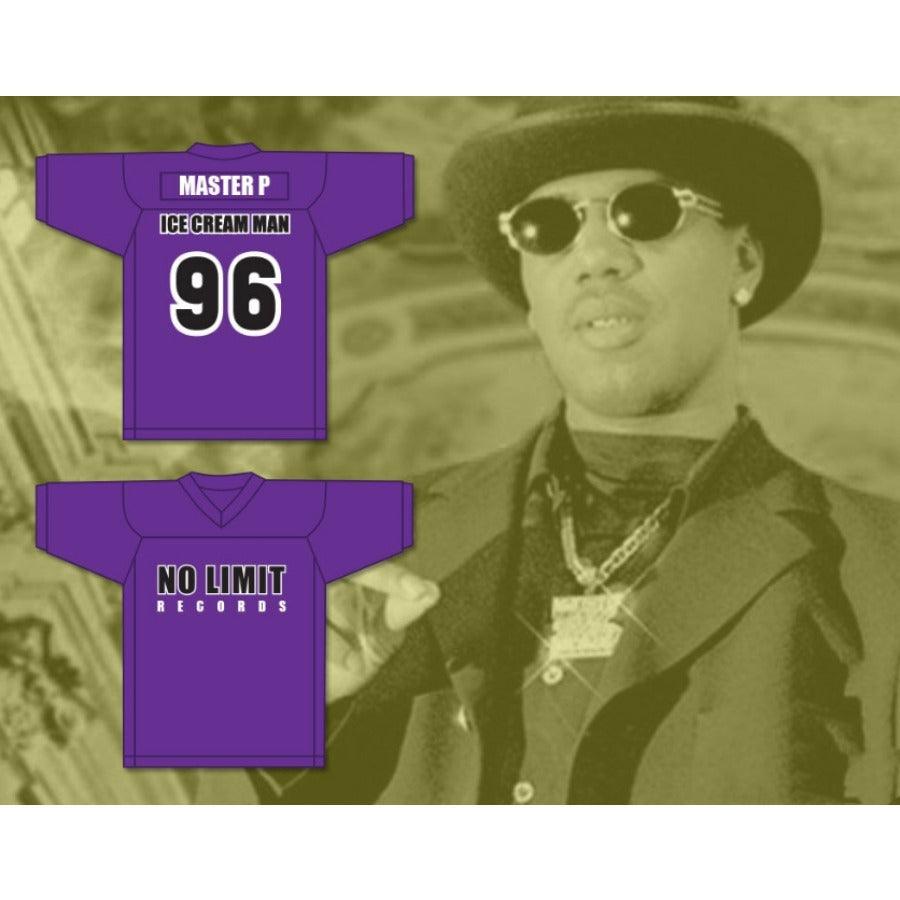 CUSTOM ANY Name Number MASTER P 96 ICE CREAM MAN NO LIMIT RECORDS Football Jersey Top Stitched S-6XL