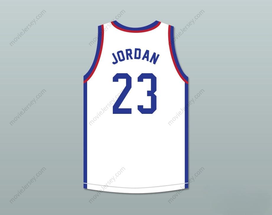 CUSTOM ANY Name Number MICHAEL  23 LARRY'S GAME WHITE BASKETBALL JERSEY 1988 CHARITY EVENT Top Stitched S-6XL