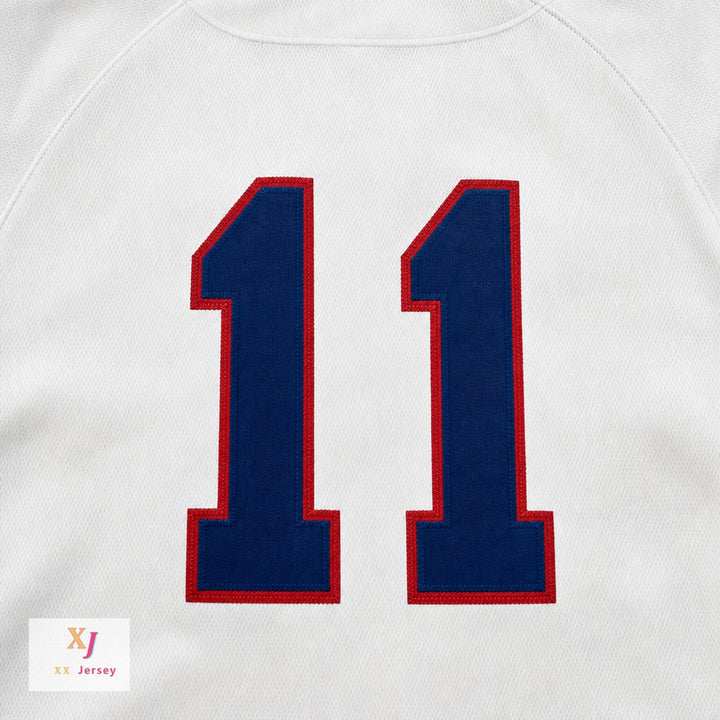 Custom Any Name Number HILO STARS 11  WHITE BASEBALL JERSEY Top Stitched S-6XL