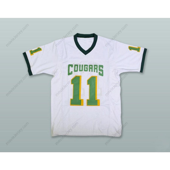 CUSTOM ANY Name Number RUSSELL WILSON 11 COLLEGIATE SCHOOL COUGARS WHITE Football Jersey Top Stitched S-6XL