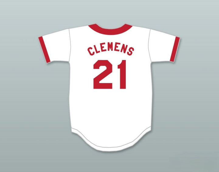 Custom Any Name Number ROGER CLEMENS 21 SPRINGFIELD NUCLEAR POWER PLANT SOFTBALL TEAM BASEBALL JERSEY Top Stitched S-6XL