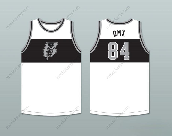 CUSTOM ANY Name Number DMX 84 ROUGH RYDERS WHITE BASKETBALL JERSEY 4 Top Stitched S-6XL