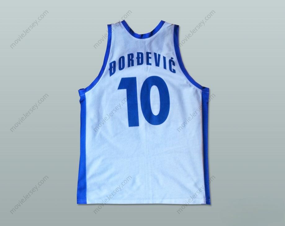 CUSTOM ANY Name Number ALEKSANDAR DJORDJEVIC 10 YUGOSLAVIA BASKETBALL JERSEY STITCH SEWN Top Stitched S-6XL