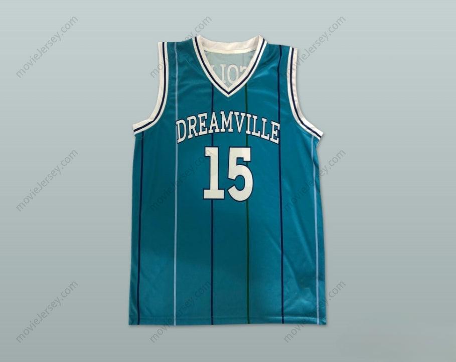 CUSTOM ANY Name Number J COLE 15 DREAMVILLE TEAL BASKETBALL JERSEY Top Stitched S-6XL