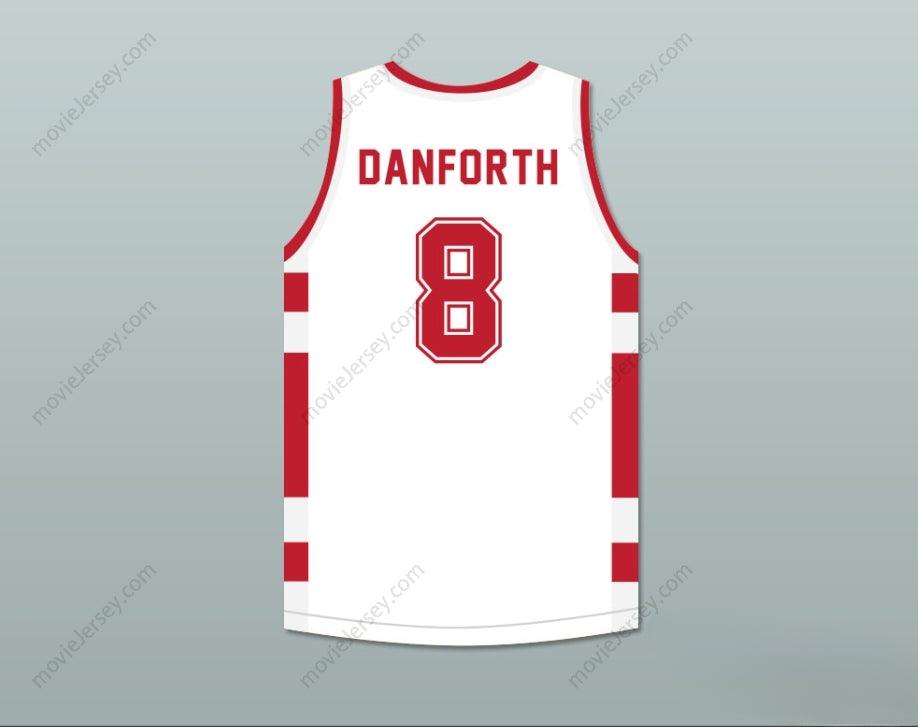 CUSTOM ANY Name Number CHAD DANFORTH 8 EAST HIGH SCHOOL WILDCATS WHITE BASKETBALL JERSEY Top Stitched S-6XL