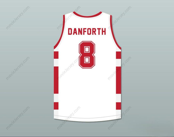 CUSTOM ANY Name Number CHAD DANFORTH 8 EAST HIGH SCHOOL WILDCATS WHITE BASKETBALL JERSEY Top Stitched S-6XL