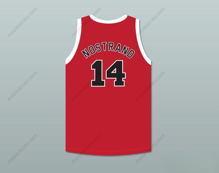 CUSTOM ANY Name Number GEORGE NOSTRAND 14 PROVIDENCE STEAMROLLERS RED BASKETBALL JERSEY WITH PATCH Top Stitched S-6XL