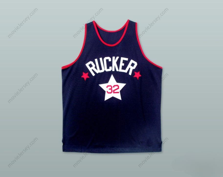 CUSTOM ANY Name Number 1975 RUCKER PARK NYC 32 DARK BLUE BASKETBALL JERSEY Top Stitched S-6XL
