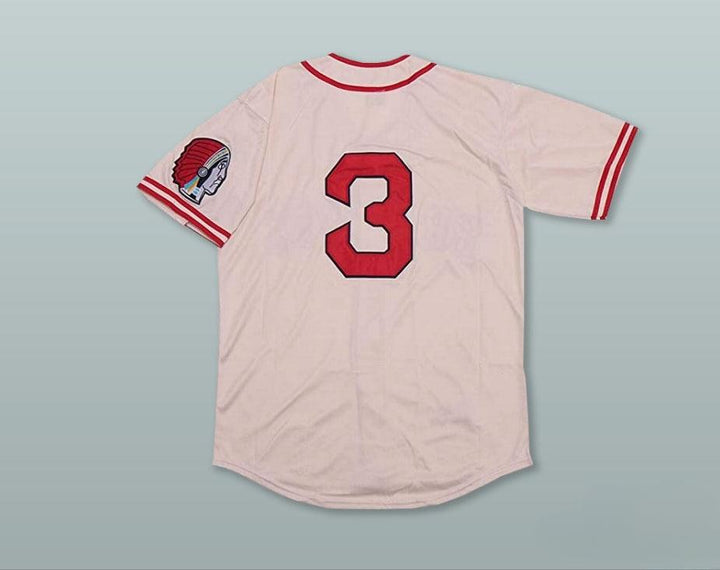 Custom Any Name Number BABE RUTH 3 BRAVES WHITE BASEBALL JERSEY Top Stitched S-6XL