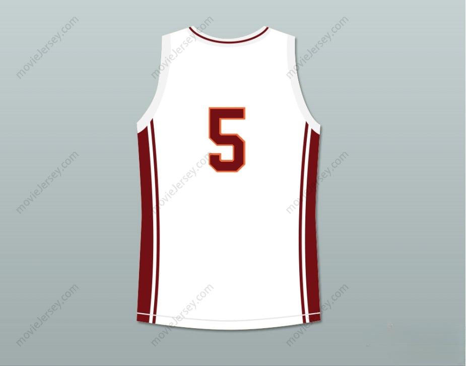 CUSTOM ANY Name Number JASON LYLE 5 RICHMOND OILERS AWAY BASKETBALL JERSEY COACH CARTER Top Stitched S-6XL