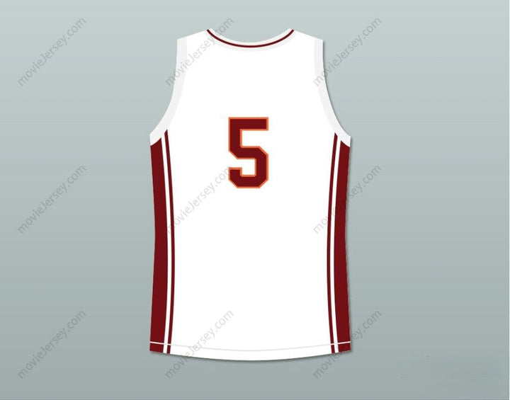 CUSTOM ANY Name Number JASON LYLE 5 RICHMOND OILERS AWAY BASKETBALL JERSEY COACH CARTER Top Stitched S-6XL