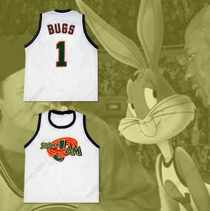 CUSTOM ANY Name Number BUGS SPACE JAM TUNE SQUAD BASKETBALL JERSEY STITCH SEWN CUSTOM NAME Top Stitched S-6XL
