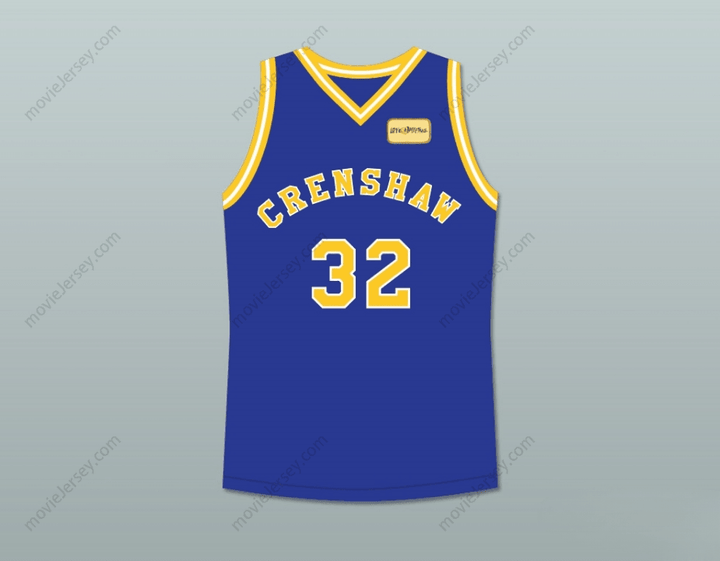 CUSTOM ANY Name Number MONICA WRIGHT 32 CRENSHAW HIGH SCHOOL BLUE BASKETBALL JERSEY WITH LOVE AND BASKETBALL PATCH Top Stitched S-6XL