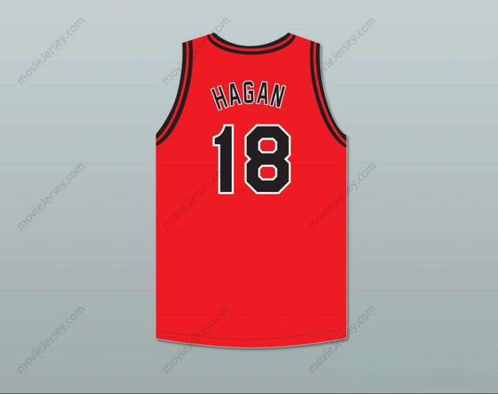 CUSTOM ANY Name Number CLIFF HAGAN 18 OWENSBORO HIGH SCHOOL RED DEVILS RED BASKETBALL JERSEY 2 Top Stitched S-6XL