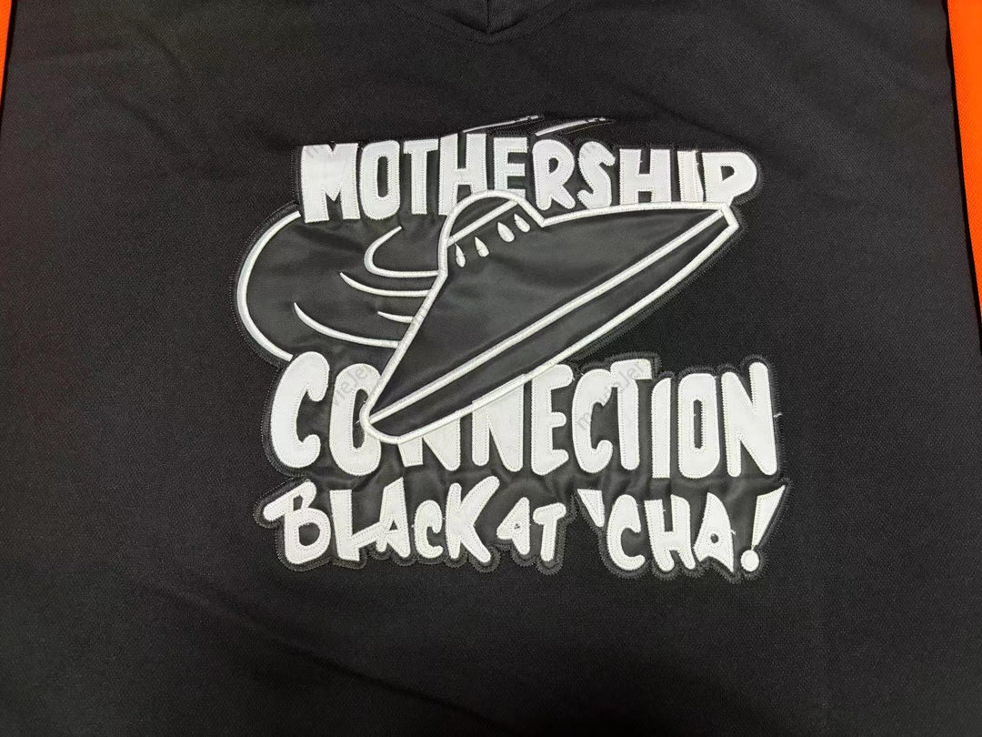 Custom Any Name Number PARLIAMENT 95 MOTHERSHIP CONNECTION BLACK AT CHA BLACK HOCKEY JERSEY Stitched Top Stitched S-6XL