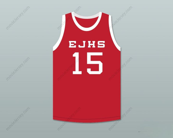 CUSTOM ANY Name Number STEVE YOUNG 15 EASTERN JUNIOR HIGH SCHOOL RED BASKETBALL JERSEY Top Stitched S-6XL