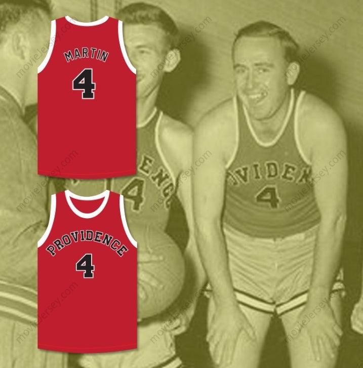 CUSTOM ANY Name Number DINO MARTIN 4 PROVIDENCE STEAMROLLERS RED BASKETBALL JERSEY 2 Top Stitched S-6XL