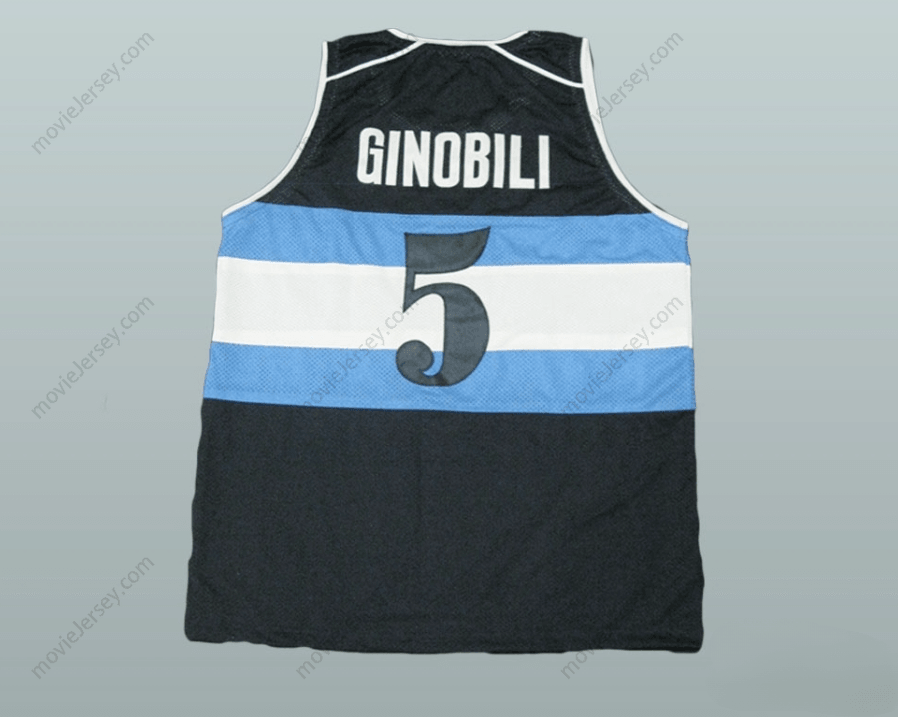 CUSTOM ANY Name Number MANU GINOBILI 5 ARGENTINA BASKETBALL JERSEY ANY PLAYER Top Stitched S-6XL