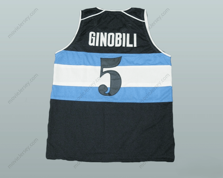 CUSTOM ANY Name Number MANU GINOBILI 5 ARGENTINA BASKETBALL JERSEY ANY PLAYER Top Stitched S-6XL