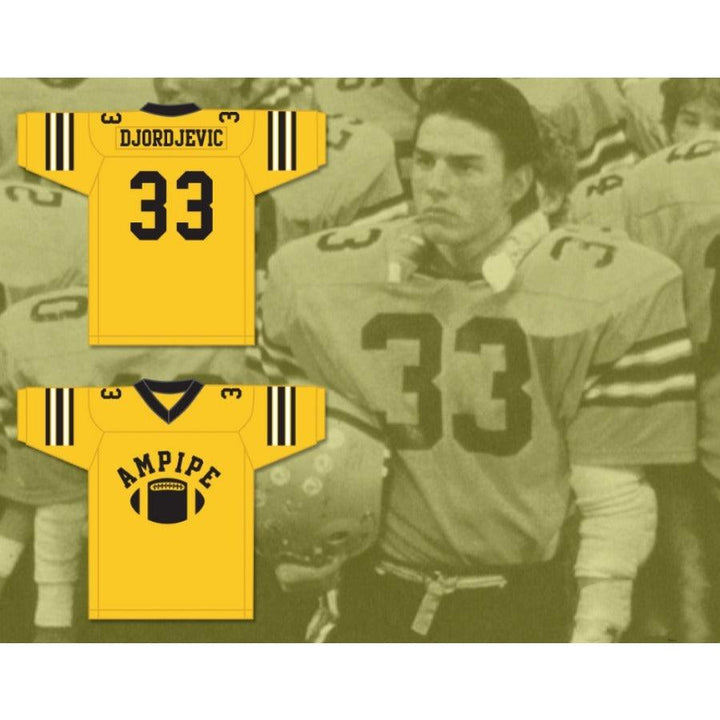 CUSTOM ANY Name Number STEFEN DJORDJEVIC 33 AMPIPE HIGH SCHOOL BULLDOGS Football Jersey Top Stitched S-6XL