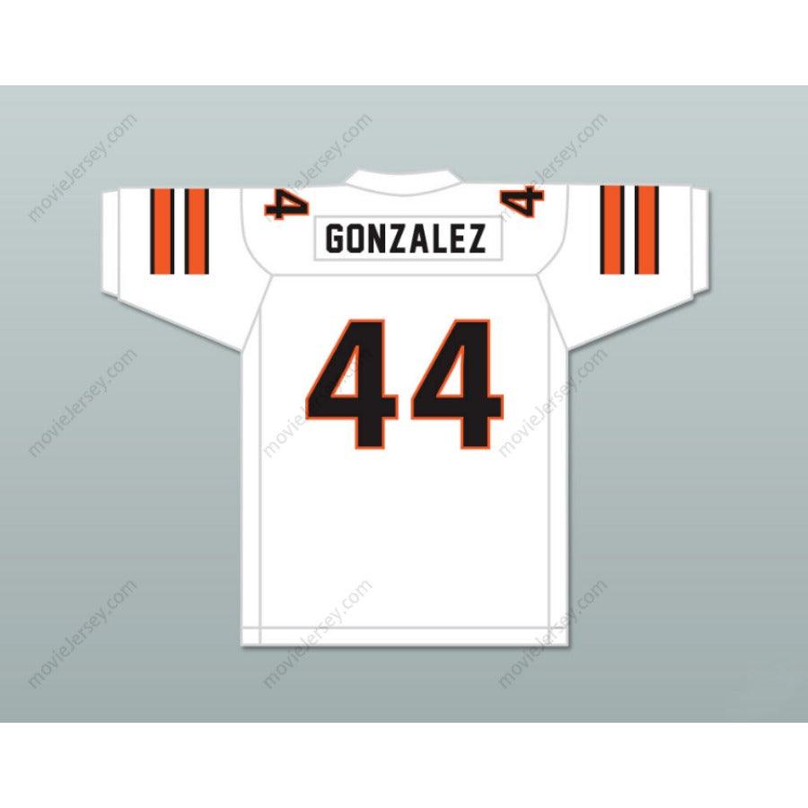 CUSTOM ANY Name Number TONY GONZALEZ 44 HUNTINGTON BEACH HIGH SCHOOL OILERS WHITE FOOTBALL JERSEY Top Stitched S-6XL